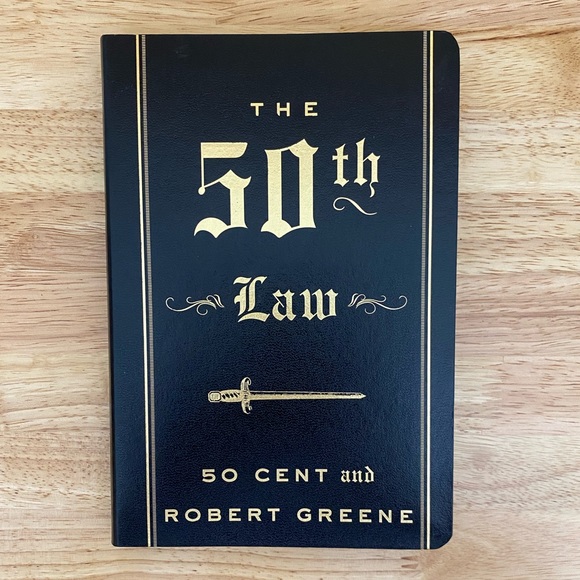 The 50th Law by 50 Cent and Robert Greene Leatherback Gold Trim - Picture 2 of 5